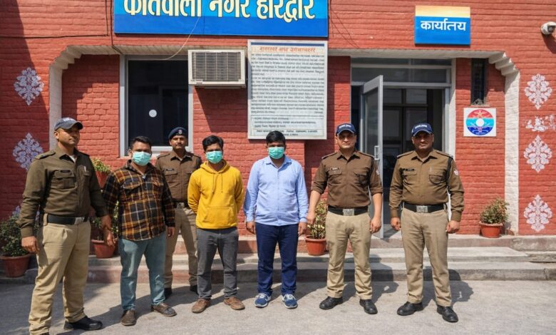 गिरफ्तार किए गए महिला से गैंगरेप के आरोपी।