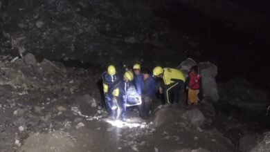 SDRF and police team at Sahastradhara after youth falls into deep gorge in Dehradun