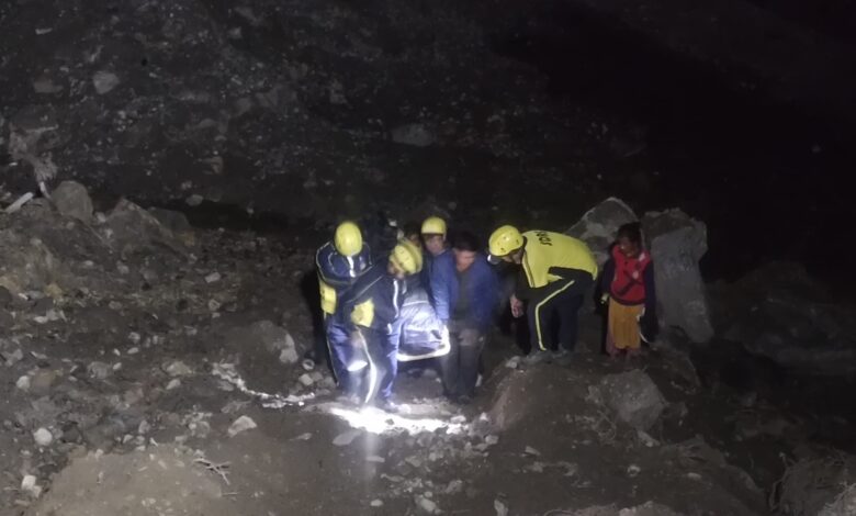 SDRF and police team at Sahastradhara after youth falls into deep gorge in Dehradun
