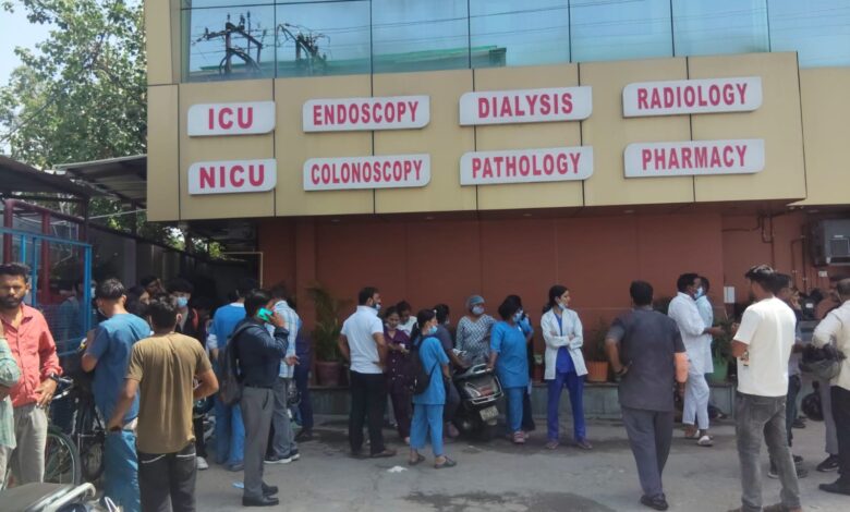 A major fire erupted at Panacea Hospital in Dehradun after a suspected AC blast in the ICU