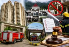 Uttarakhand High Court quashes DM order in Pinnacle Residency fire safety dispute in Dehradun.