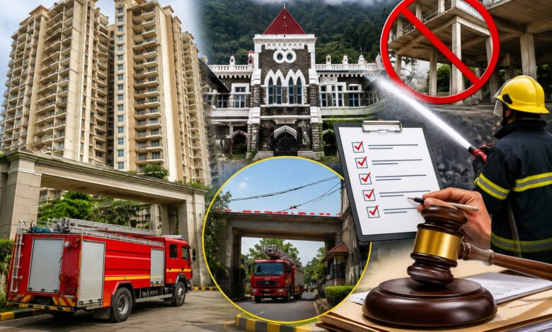 Uttarakhand High Court quashes DM order in Pinnacle Residency fire safety dispute in Dehradun.
