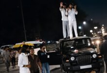 Uttar Pradesh Youths Drink on Thar Roof in Rudrapur, Video Viral