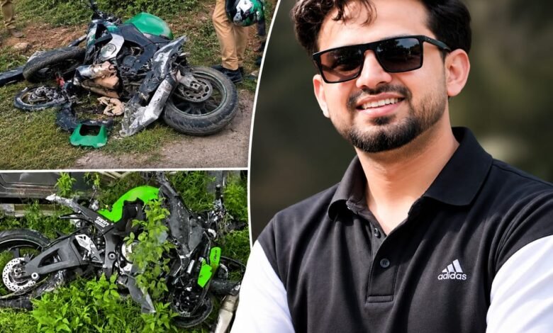 UK Rider As Mohammad Accident